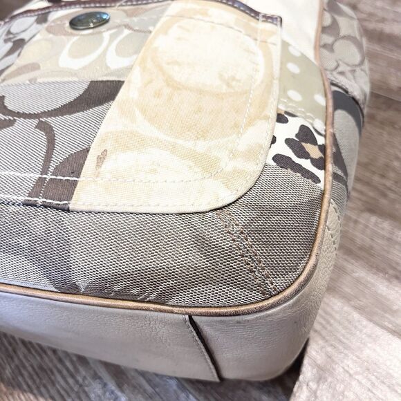 Vintage Coach 10810 Patchwork Ergo Brown Multi Hobo shoulder bag purse Rare - Picture 3 of 16